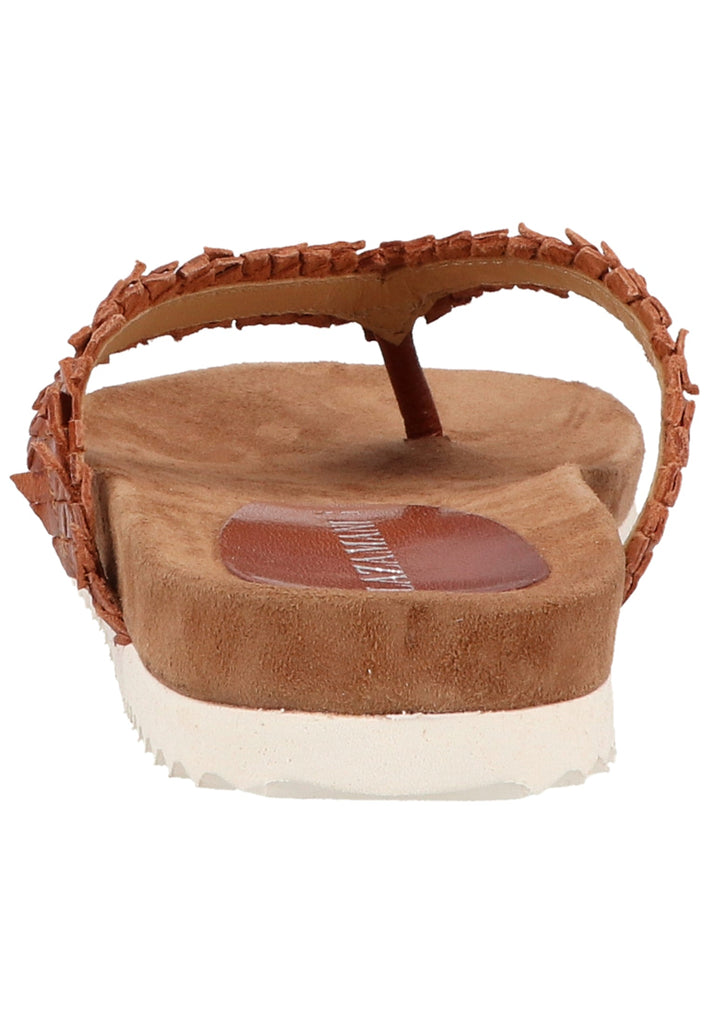 Lazamani Zehensteg Leder Tan - surf4shoes