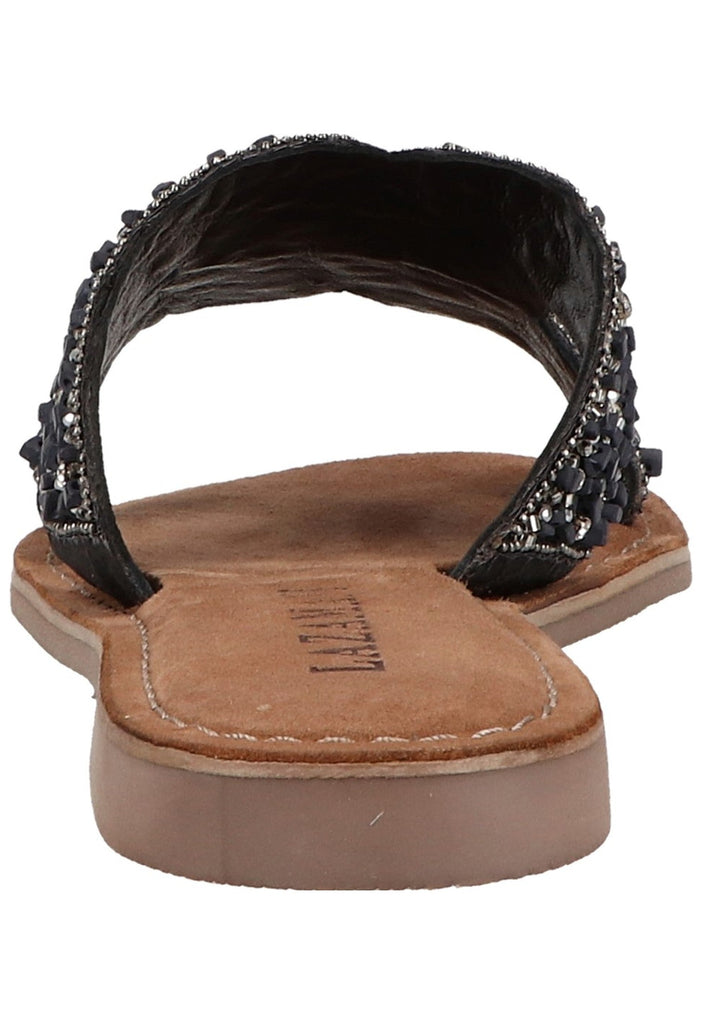 Lazamani Pantoletten Textil Schwarz - surf4shoes