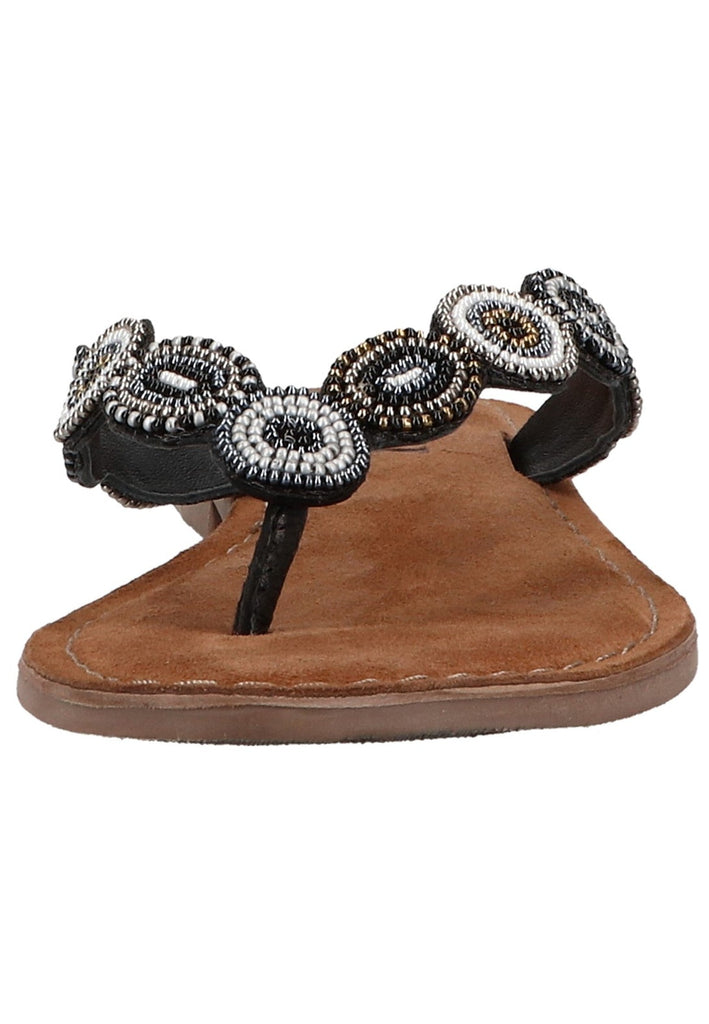 Lazamani Zehensteg Textil Schwarz - surf4shoes