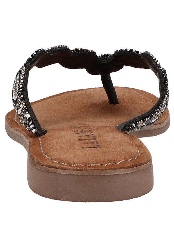 Lazamani Zehensteg Textil Schwarz - surf4shoes