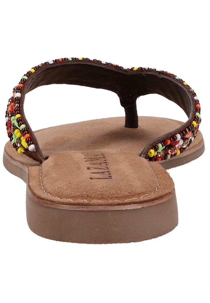 Lazamani Zehensteg Textil Braun - surf4shoes