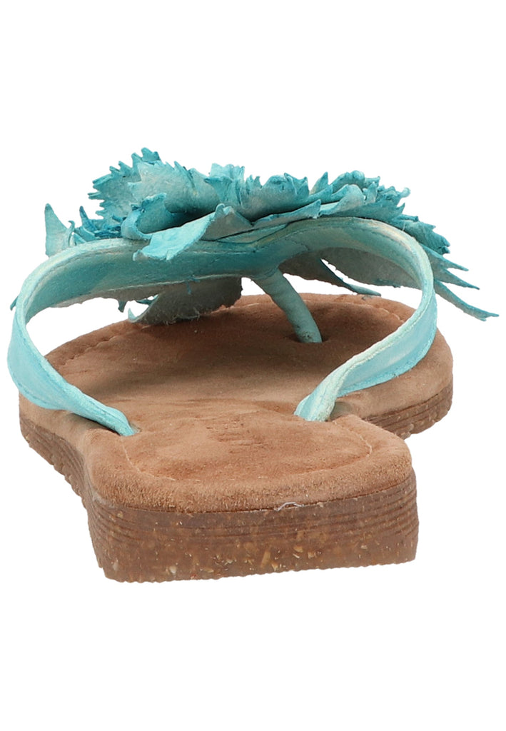 Lazamani Zehensteg Leder Hellblau - surf4shoes