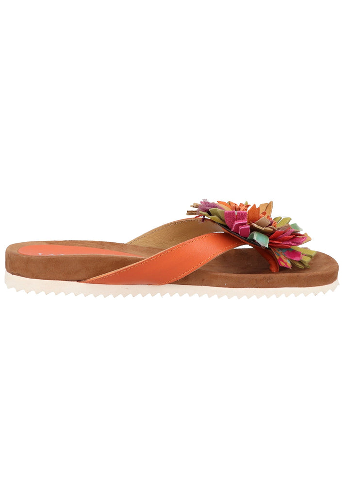 Lazamani Pantoletten Leder Orange - surf4shoes