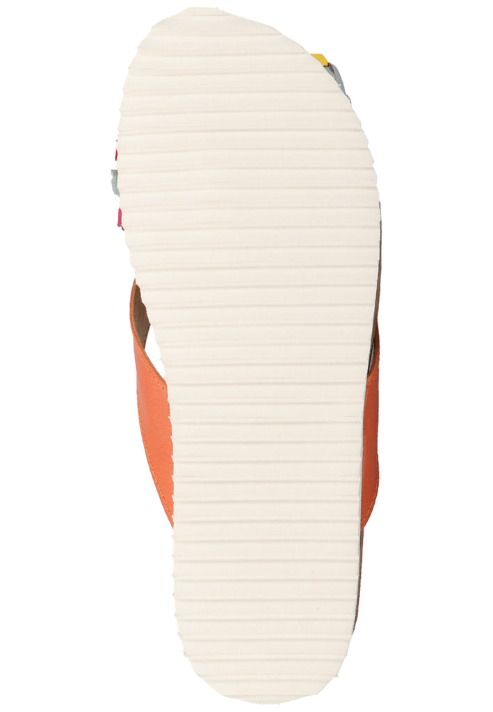 Lazamani Pantoletten Leder Orange - surf4shoes