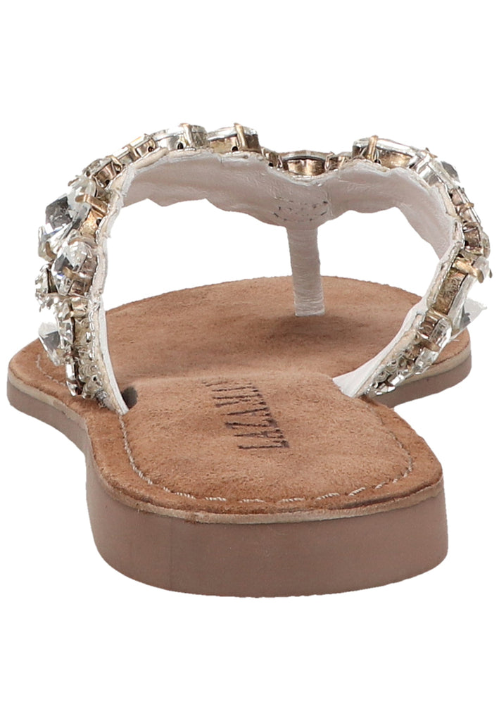 Lazamani Zehensteg Lederimitat/Textil Weiß - surf4shoes