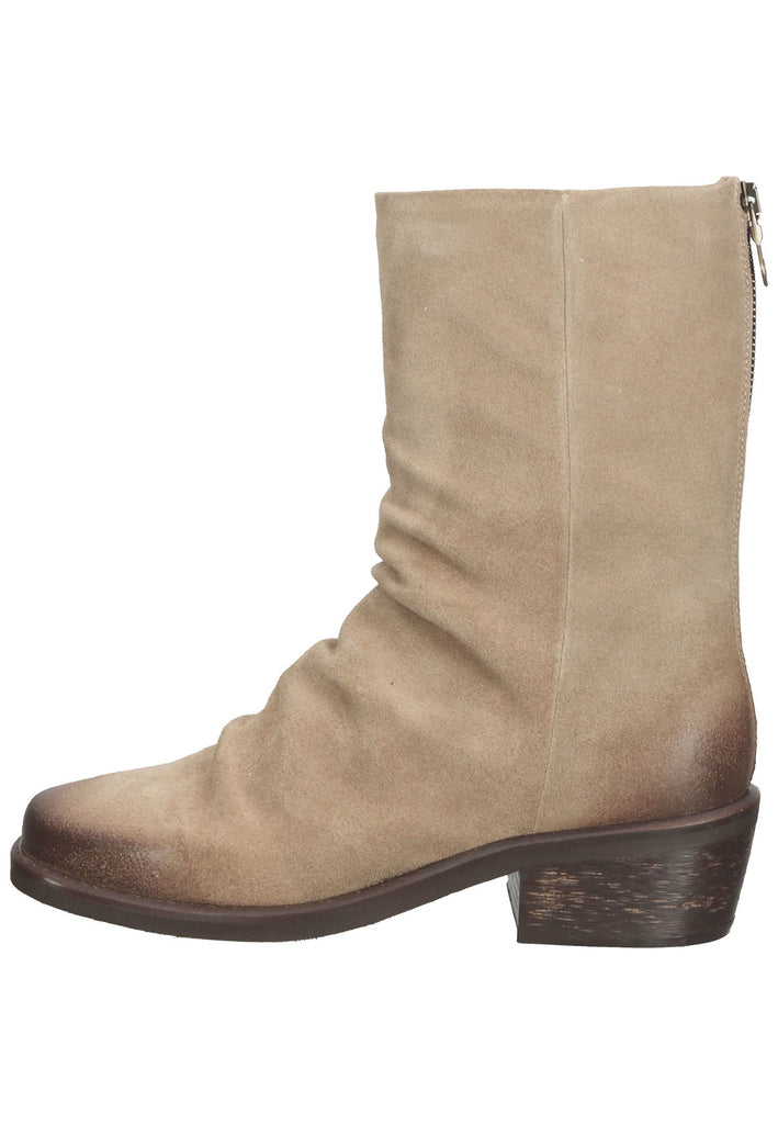 Lazamani Stiefelette Veloursleder Taupe - surf4shoes