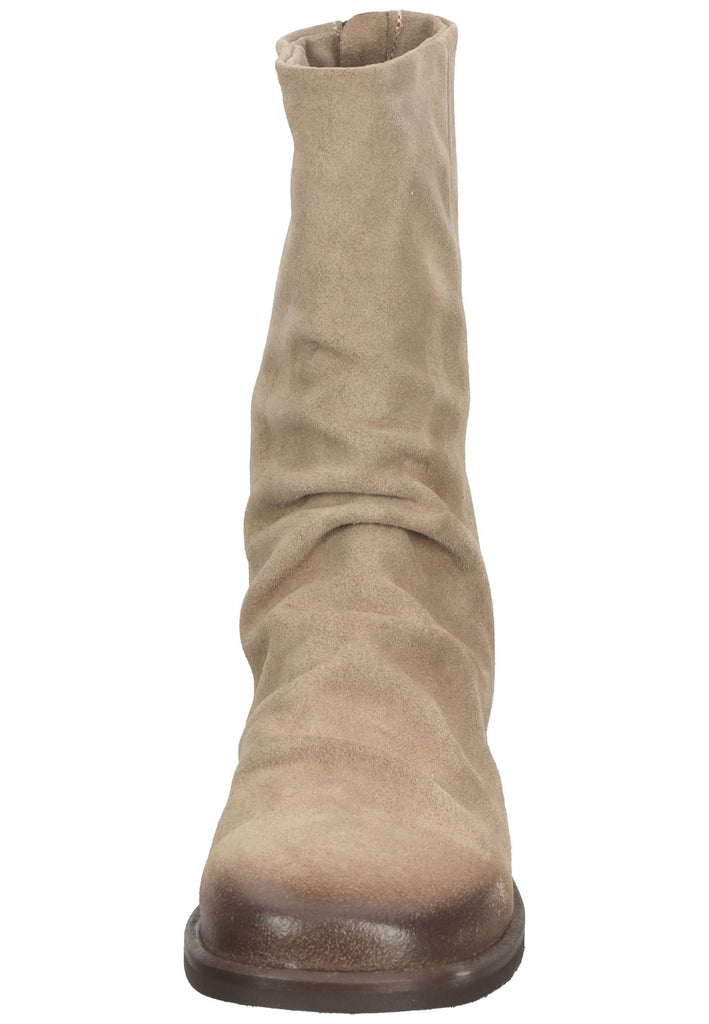 Lazamani Stiefelette Veloursleder Taupe - surf4shoes