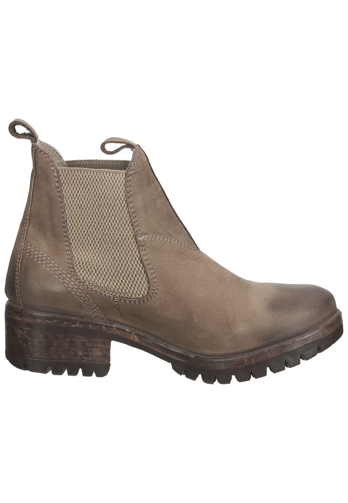Lazamani Stiefelette Nubukleder/Textil Taupe - surf4shoes