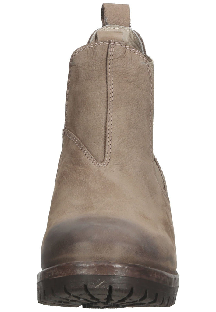 Lazamani Stiefelette Nubukleder/Textil Taupe - surf4shoes