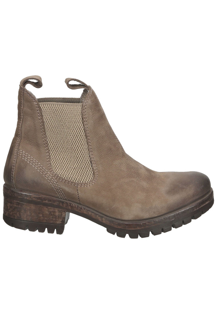 Lazamani Stiefelette Nubukleder/Textil Taupe - surf4shoes