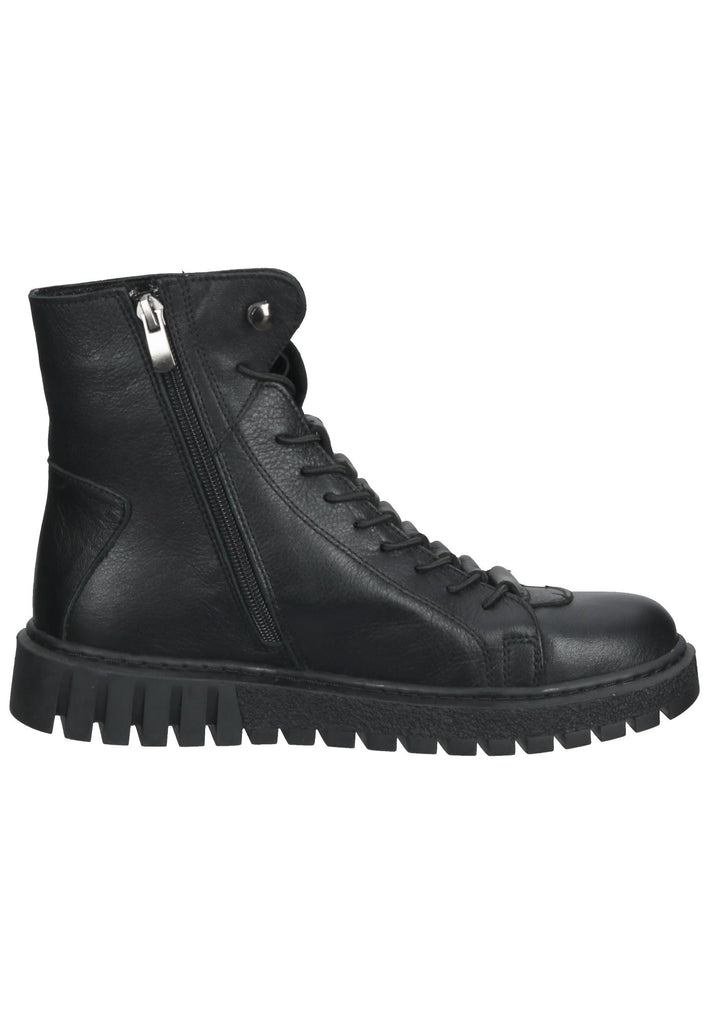 Lazamani Stiefelette Nubukleder Schwarz - surf4shoes