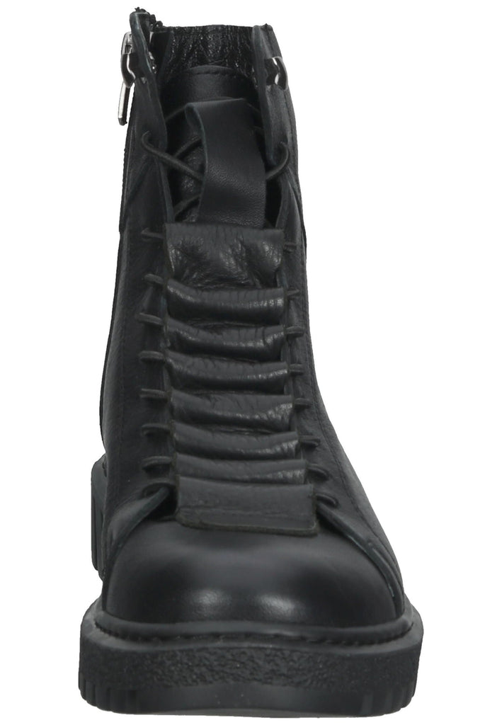 Lazamani Stiefelette Nubukleder Schwarz - surf4shoes