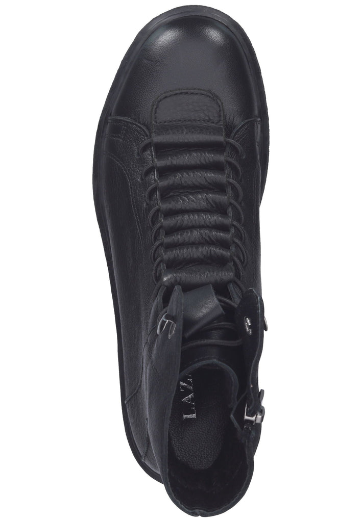 Lazamani Stiefelette Nubukleder Schwarz - surf4shoes