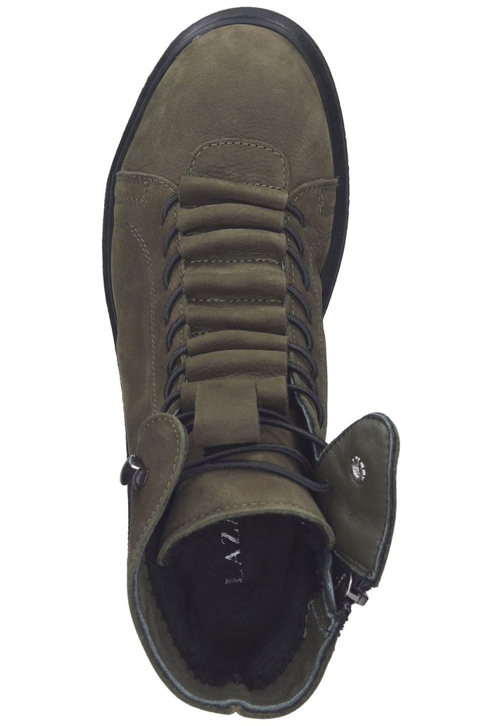 Lazamani Stiefelette Nubukleder Grün - surf4shoes