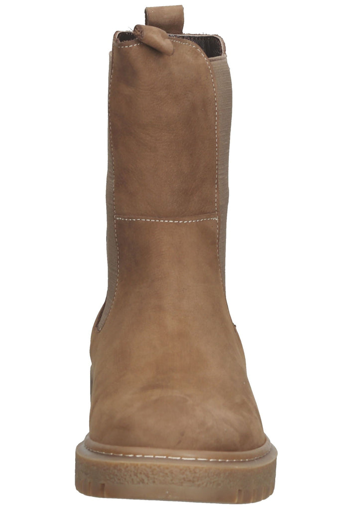 Lazamani Stiefelette Nubukleder/Textil Taupe - surf4shoes