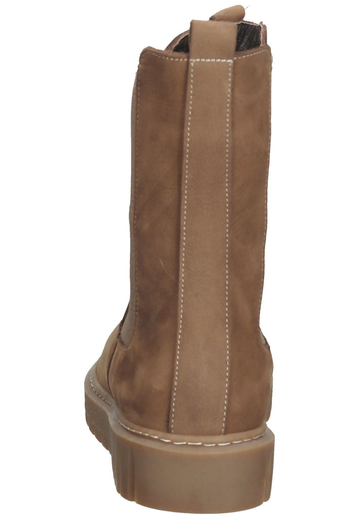 Lazamani Stiefelette Nubukleder/Textil Taupe - surf4shoes