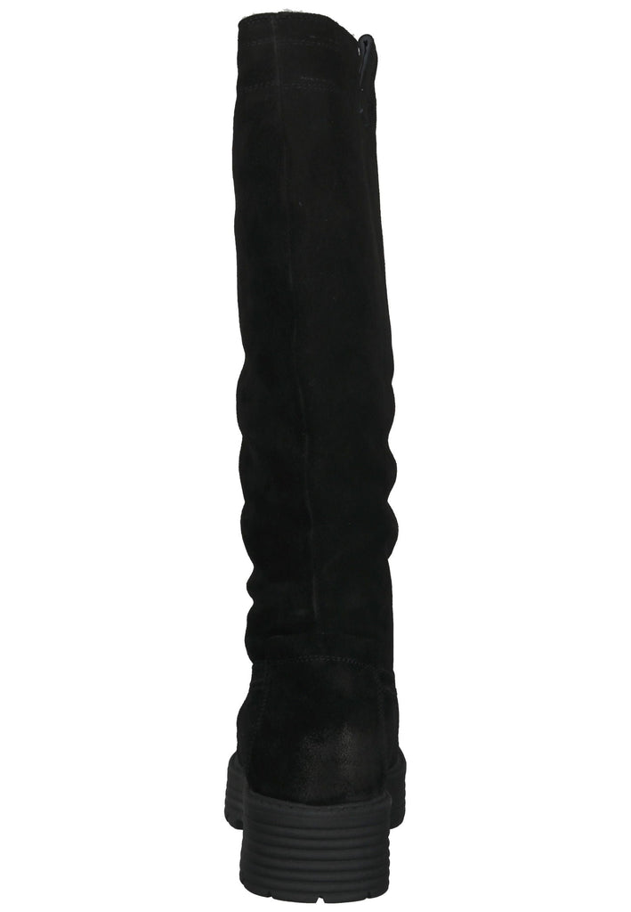 Lazamani Stiefel Veloursleder Schwarz Warmfutter - surf4shoes