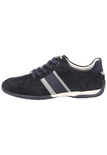 Lloyd Sneaker Veloursleder Blau/Silber - surf4shoes