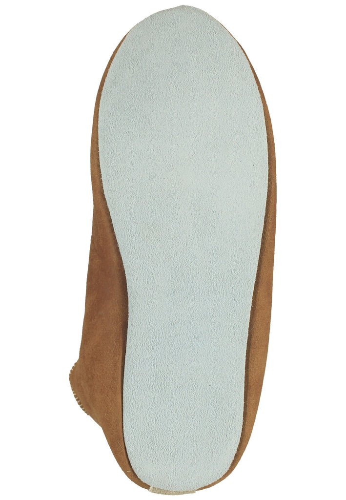 Shepherd Hausschuhe Leder Cognac Warmfutter - surf4shoes