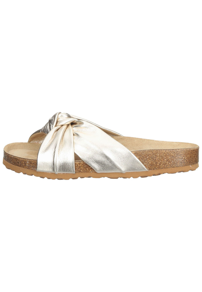 Bullboxer Pantoletten Leder Gold - surf4shoes