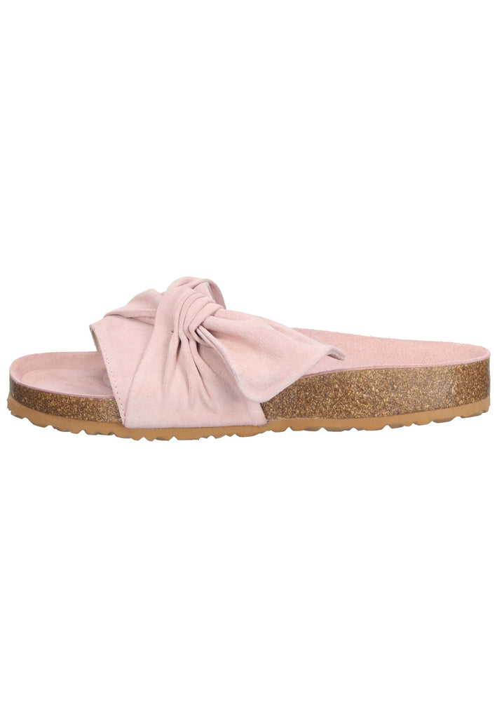 Bullboxer Pantoletten Veloursleder Rosa - surf4shoes