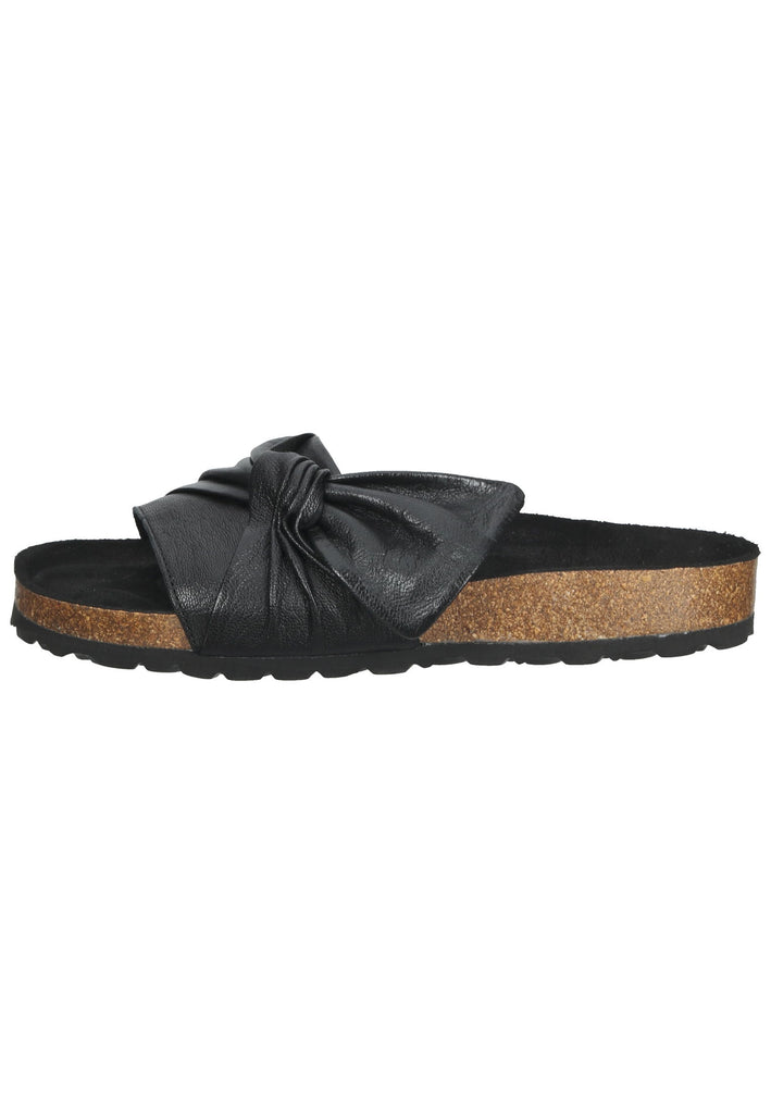 Bullboxer Pantoletten Leder Schwarz - surf4shoes