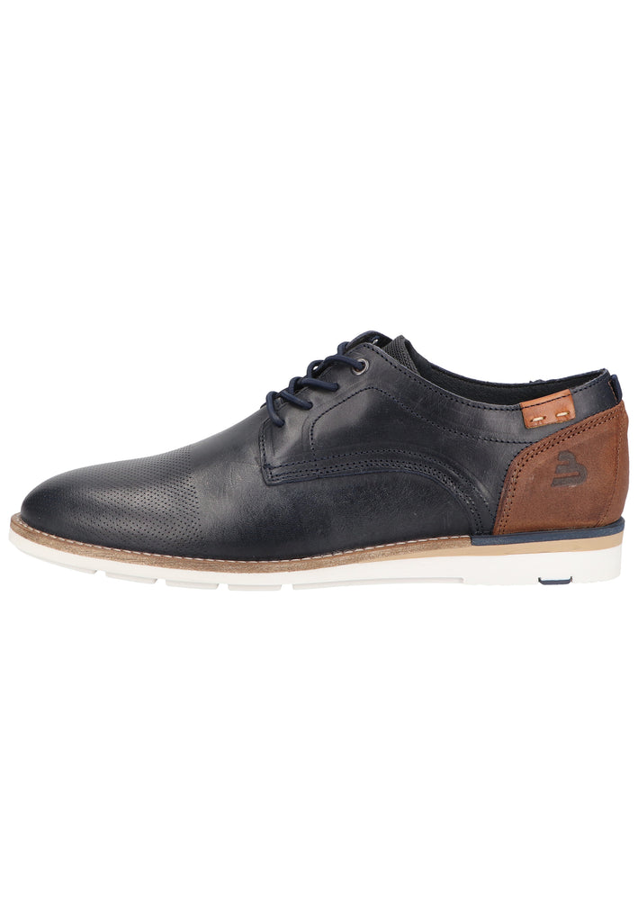 Bullboxer Halbschuhe Leder Mittelblau - surf4shoes
