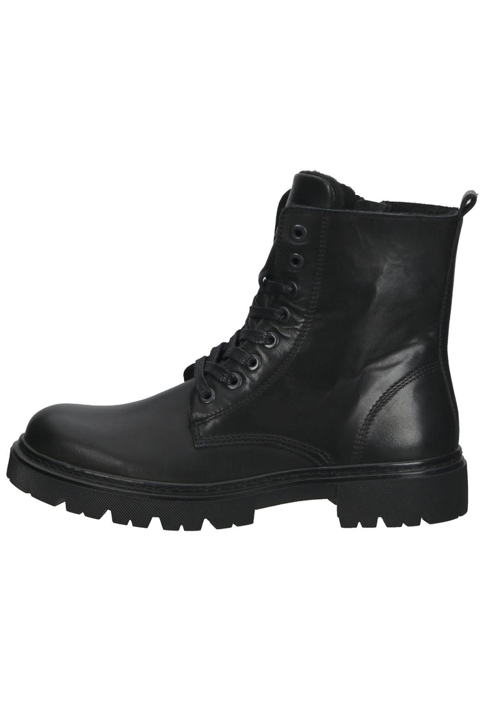 Bullboxer Stiefelette Leder Schwarz Warmfutter - surf4shoes