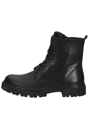 Bullboxer Stiefelette Leder Schwarz Warmfutter - surf4shoes