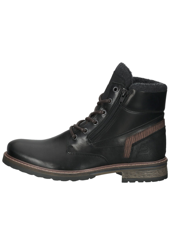 Bullboxer Stiefelette Leder Schwarz Warmfutter - surf4shoes
