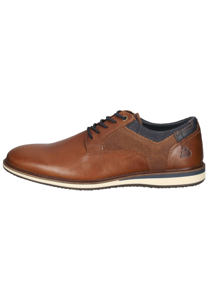Bullboxer Halbschuhe Leder/Textil Cognac - surf4shoes