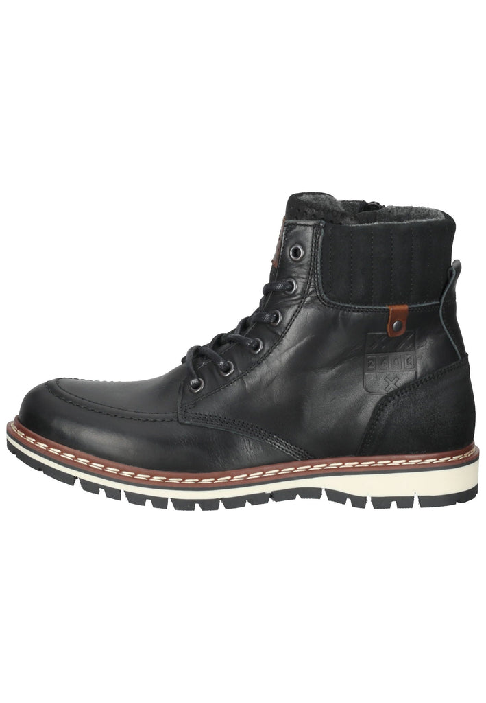 Bullboxer Stiefelette Leder Schwarz Warmfutter - surf4shoes