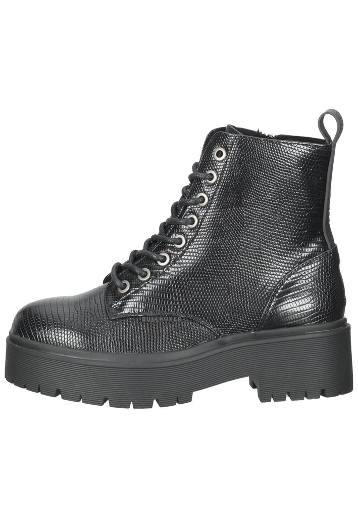 Bullboxer Stiefelette Lederimitat Schwarz/Schwarz - surf4shoes