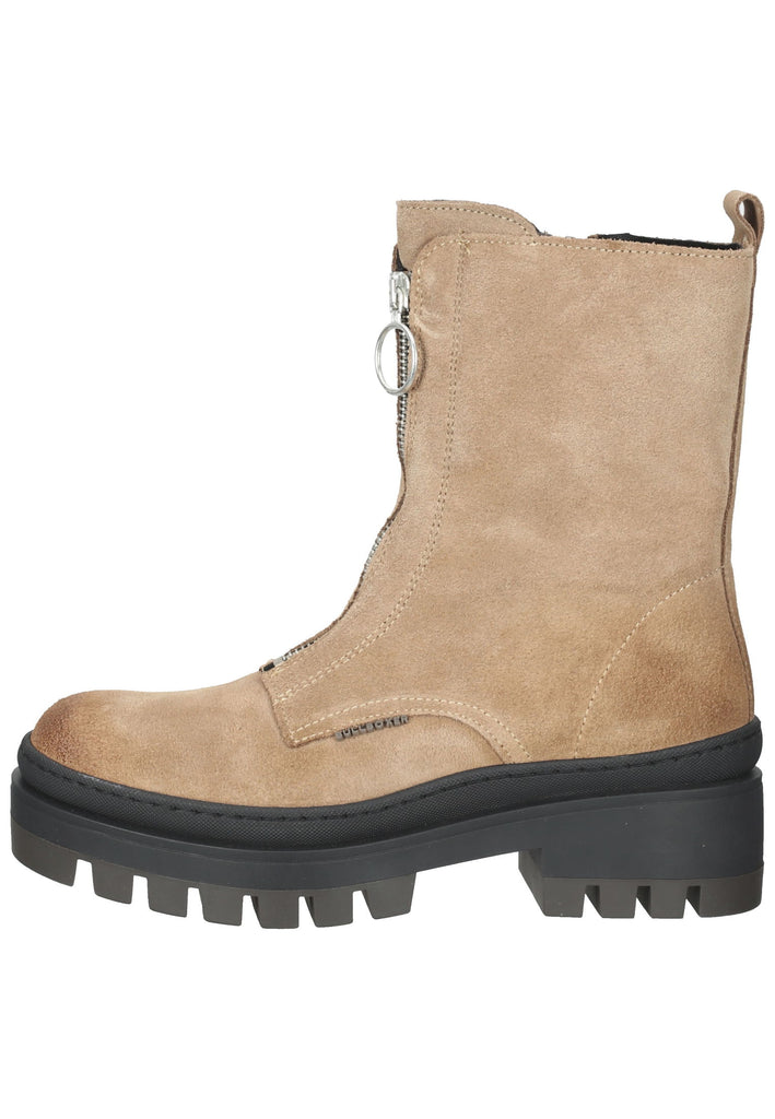 Bullboxer Stiefelette Veloursleder Taupe/Beige - surf4shoes