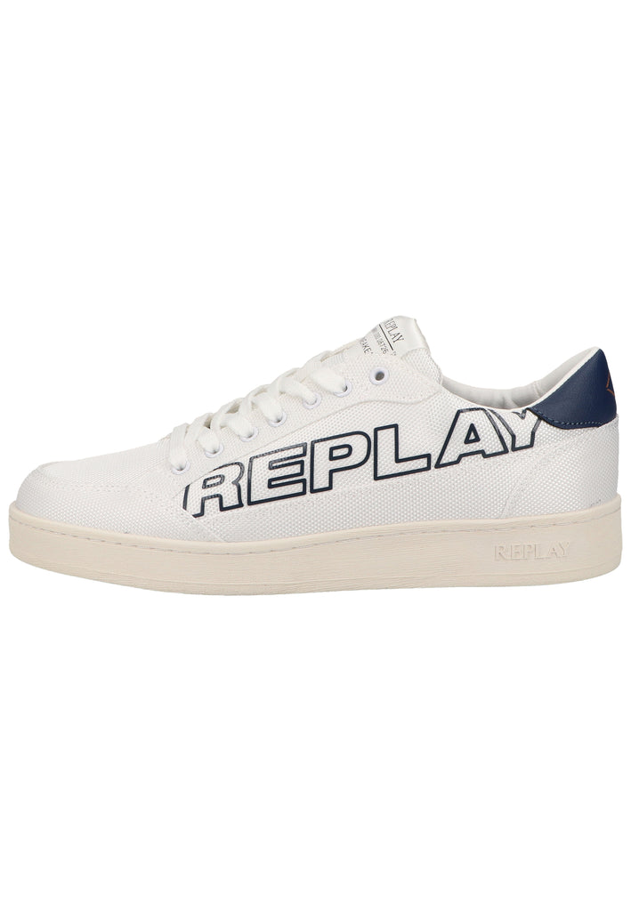 Replay Sneaker Lederimitat/Textil Weiß - surf4shoes
