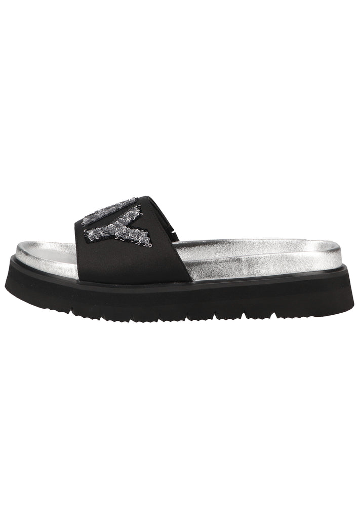 Replay Pantoletten Textil Schwarz - surf4shoes