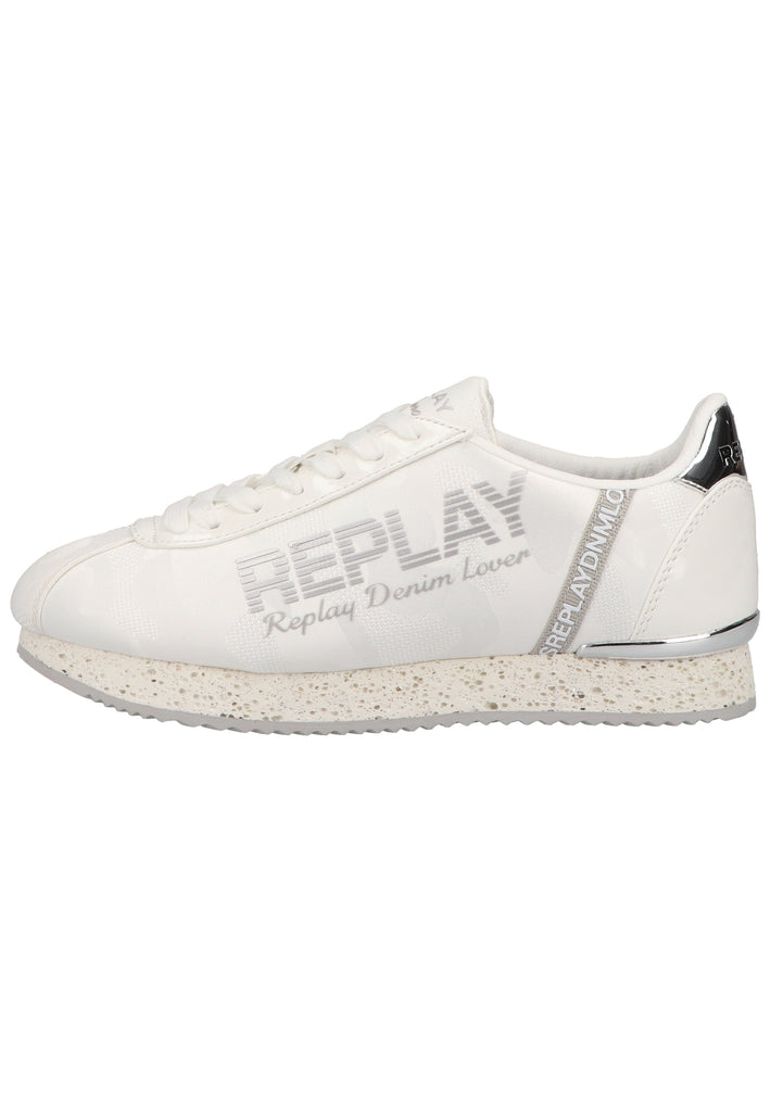 Replay Sneaker Lederimitat/Textil Weiß - surf4shoes