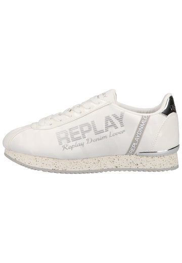 Replay Sneaker Lederimitat/Textil Weiß - surf4shoes