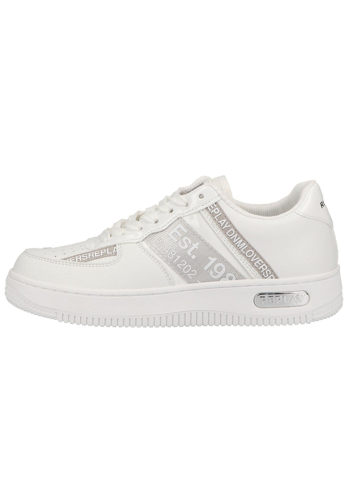 Replay Sneaker Lederimitat/Textil Weiß - surf4shoes