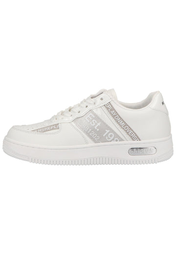 Replay Sneaker Lederimitat/Textil Weiß - surf4shoes
