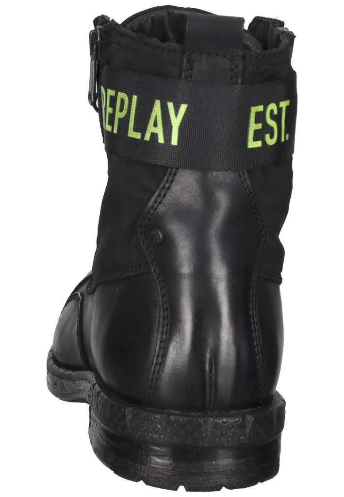 Replay Stiefelette Leder Schwarz - surf4shoes