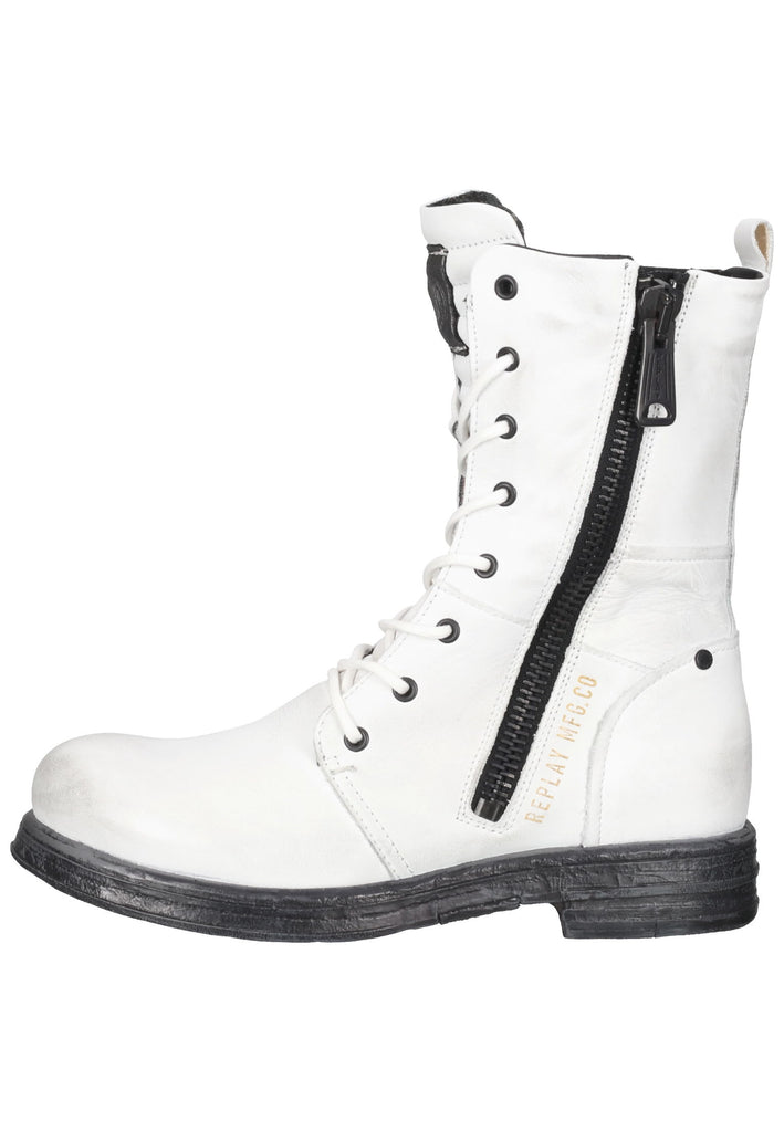 Replay Stiefelette Leder Weiß - surf4shoes