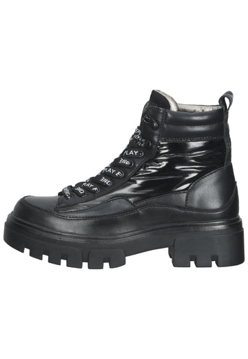 Replay Stiefelette Lederimitat Schwarz - surf4shoes