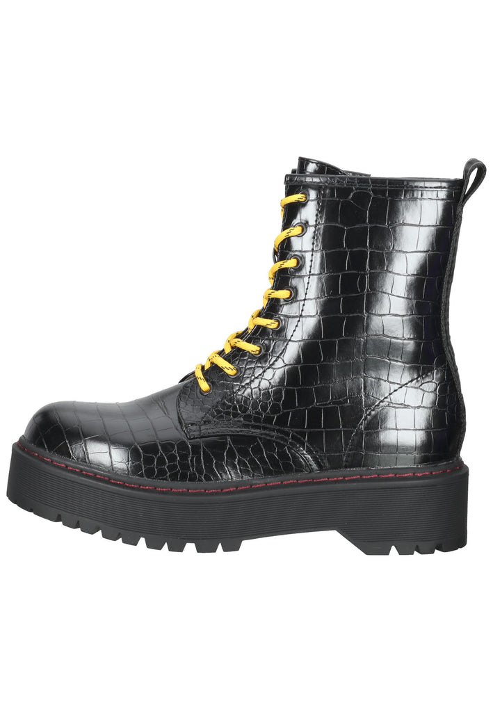 Replay Stiefelette Lederimitat Schwarz - surf4shoes