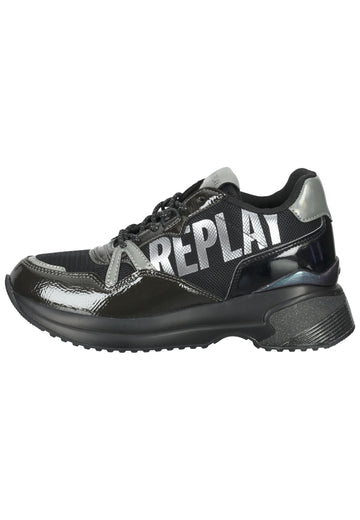 Replay Sneaker Lederimitat/Textil Schwarz - surf4shoes