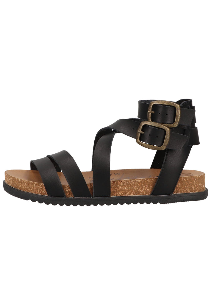 Blowfish Sandalen Lederimitat Schwarz - surf4shoes