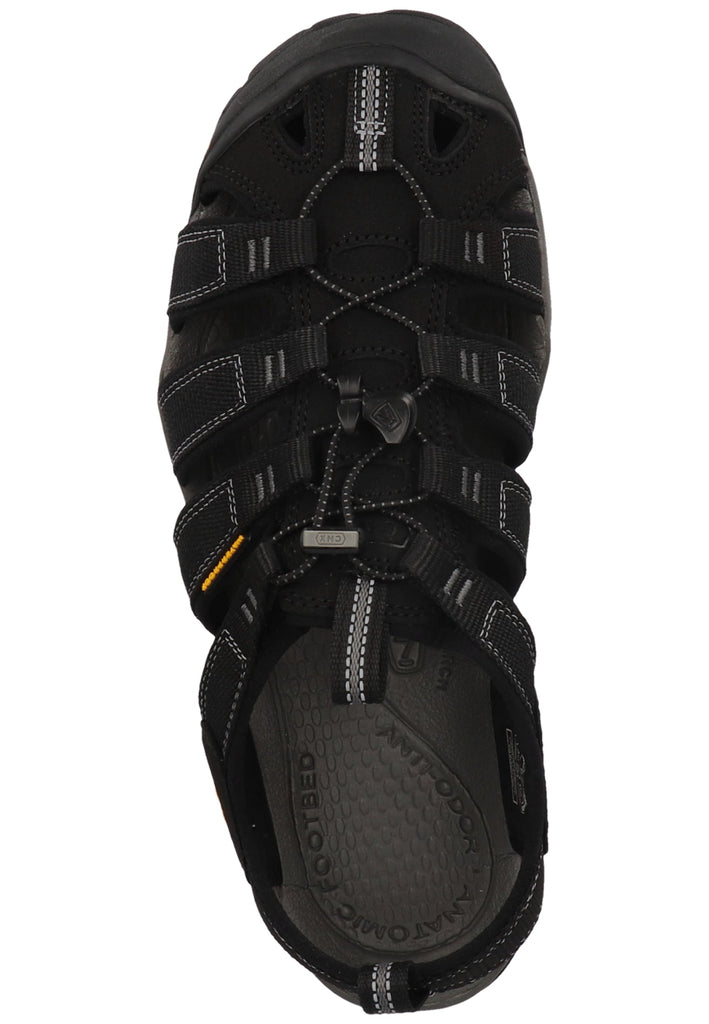 Keen Sandalen Lederimitat/Textil Schwarz/Gelb - surf4shoes