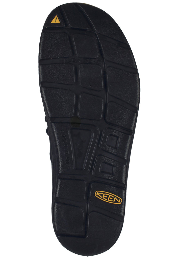 Keen Pantoletten Lederimitat/Textil Schwarz - surf4shoes