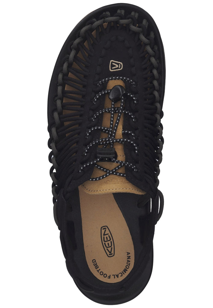 Keen Sandalen Lederimitat/Textil Schwarz/Beige - surf4shoes