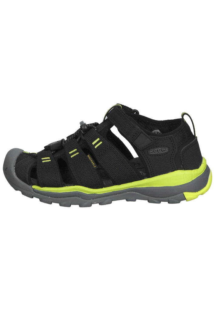 Keen Sandalen Lederimitat/Textil Schwarz/Grün - surf4shoes